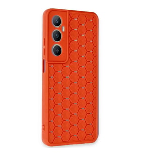 Realme C65 Kılıf Petek  Kapak - Kırmızı