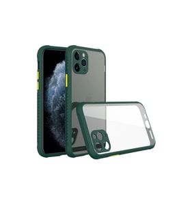 İphone 11 Pro Kılıf Miami Şeffaf Silikon - Koyu Yeşil