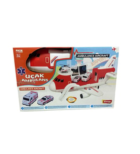 Oyuncak Anbulans Uçak Garajı Seti 0096