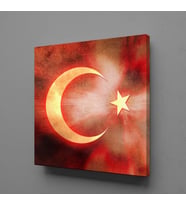 BAYRAĞIN IŞILDAMASI KANVAS TABLO 170x170cm