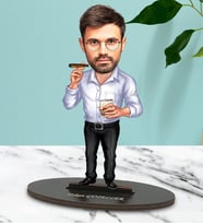 Kişiye Özel Müdür 1 Tasarımlı Karikatür Biblo