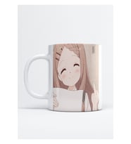 Anime Orta Parmak Aesthetic Baskılı Porselen Kupa Bardak