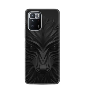 Xiaomi Poco X3 GT Kılıf Resimli Desenli Baskılı Silikon Kılıf Black Fox 1325