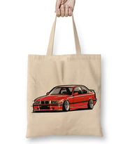 Bmw Stanced out E36 Red Bez Çanta Uzun Saplı