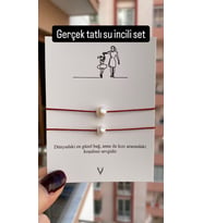 Anne Kız Bilekliği Seti- Hediye Paketli (01)