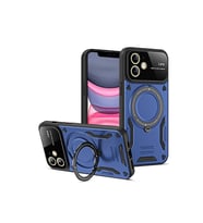 İphone 11 Kılıf Joy Lens Standlı Kapak - Lacivert