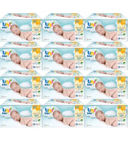Uni Baby Islak Havlu Hassas Yeni Doğan 40 Yaprak (36 Lı Set) 1440 Yaprak (Narin Ciltler için) (12PK*3) (Beyaz)