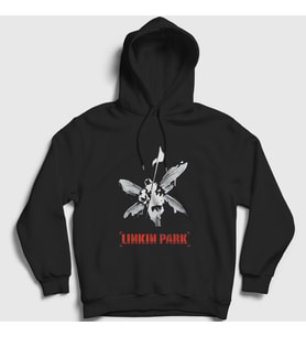 Presmono Unisex Siyah Hybrid Theory Linkin Park Kapüşonlu Sweatshirt 97570tt