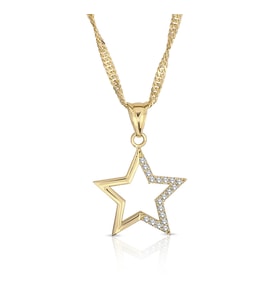 Stars Rime Altın Kolye