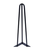 Side Metal Ahşap ve Kütük Sehpa Ayağı 40 CM 4 ADET (Siyah)