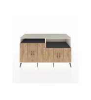 Kronos Konsol 4 Raflı 4 Kapaklı 176x59x99 Aytaşı-Çam/Antrasit
