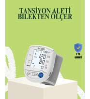 Bilekten Dijital Tansiyon Aleti Hem Pilli Hem Şarjlı Hafızalı