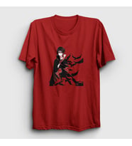 Presmono Unisex Kırmızı Itachi Genjutsu Anime Naruto T-Shirt 132193tt