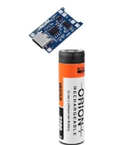 1 Adet Orion Li-ion Pil ve TP4056 Type-C Korumalı 18650 Pil Şarj Devresi