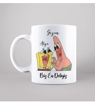 Sünger Bob & Petrick Tasarımlı Kupa Kişiye Özel
