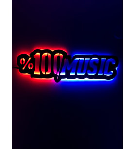 Müzik Led Işıklı Tablo