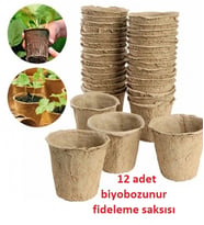 Gardener Biyobozunur Fideleme Saksısı 12 Adet