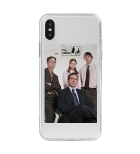 Iphone XS MAX Uyumlu The Office Tasarımlı Şeffaf Telefon Kılıfı
