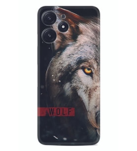 Xiaomi Poco M6 Pro 5G Kılıf Silikon Desen Özel Seri Wolf Eyes 1758