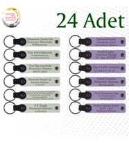 Beyaz & M Menekşe, Düğün Misafirlerine Anlamlı Sürpriz, 24’lü Set, Kişiselleştirilebilir Hediyelik