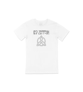 Led Zeppelin Paul Joness Tişört (Beyaz)