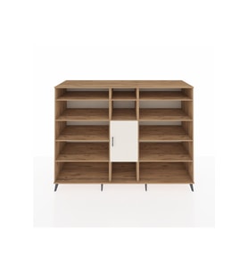 Kronos Dolap 12 Raflı Tek Kapaklı  220x59x163 Çam-Aytaşı/Çam
