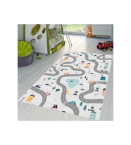 Eliana Home Baskılı, Yıkanabilir Kaymaz Taban Çocuk Halısı LNA4022 100x150 cm (Gri)