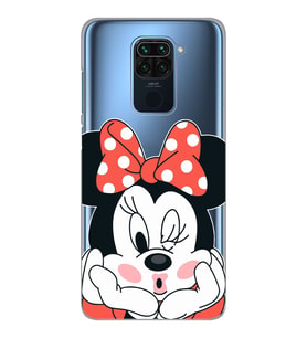 Xiaomi Redmi NOTE 9 Uyumlu Mouse Tasarımlı Şeffaf Telefon Kılıfı