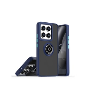 Newface Xiaomi Mi 15 Pro Kılıf Montreal Yüzüklü Silikon Kapak - Lacivert