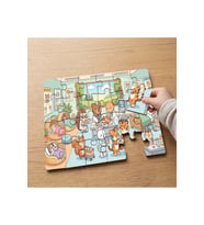 Hayvan Hastanesi - Veterinerdeki Hayvanlar Tasarımlı 24 Parça Ahşap Çocuk Puzzle