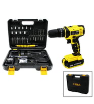 BANCO BN-5 F-136 STANLIY SARI 24W PROFESSIONAL ŞARJLI DARBELİ MATKAP SETİ ÇANTALI (5343)
