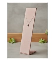 Yerli Üretim Pembe Süet Takı Sergileme Standı 40/10 cm Ayaklı
