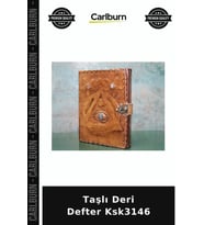 Özel Üretim Not Defteri Hediye Kişisel Ofis Kirtasiye Taşlı Deri Defter Ksk3146