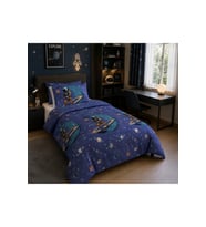 Astronot Uzay Desenli Tek Kişilik Nevresim 160x220, Lastikli Çarşaflı 120x200, Genç&Çocuk Nevresim Takımı