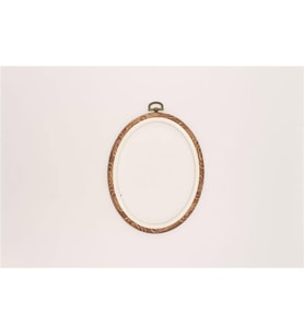 Ahşap Görünümlü Pano Kasnaklar Oval No:2 - Kahverengi