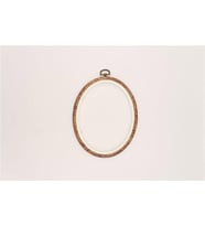 Ahşap Görünümlü Pano Kasnaklar Oval No:2 - Kahverengi