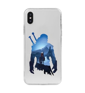 Iphone XSMAX Uyumlu The Witcher Tasarımlı Şeffaf Telefon Kılıfı
