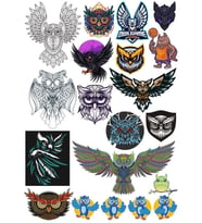 Baykuş OWL Sticker Set-11 15 Parça Telefon, Tablet, Defter, Laptop Sticker