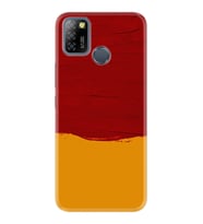 INFINIX Smart 4 5 6 Zero 8 S5 Pro Kılıf Desemli Silikon Sarı Kırmızı Boya 1708