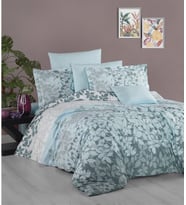 Nevresim Takımı % 100 Cotton Tek Kişilik - Mavi (23309)