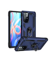 Mey İthalat® Redmi Note 11T Kılıf Sofya Yüzüklü Silikon Kapak - Lacivert