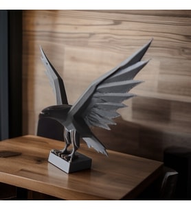 3D 15 cm Kartal Figürü  Heykel – Masanız İçin Modern ve Estetik Dekor