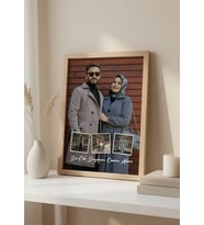 Stüdyo 14 Kişiye Özel Fotoğraf Kolajı - 4’lü Çerçeveli Premium Tablo