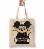 Çizgi Film Mickey Mouse Bez Çanta Uzun Saplı