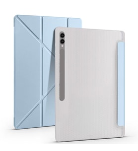 Galaxy Tab S9 Ultra Kılıf Kalem Bölmeli Standlı Smart Cover (Mavi)