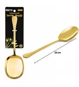 Northcity 25 cm Metal Servis Kaşığı Altın Renk