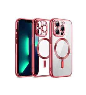 Newface Apple iPhone 12 Pro Kılıf Kross Magneticsafe Kapak - Kırmızı
