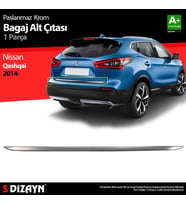 Nissan Qashqai Uyumlu Krom Bagaj Alt Çıtası 2014-2021