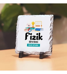 Fizik Öğretmenlerine Hediye Taş Baskı