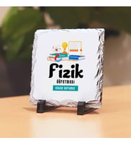 Fizik Öğretmenlerine Hediye Taş Baskı